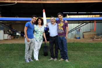 Franco Coraggio con la moglie Matilde e i figli Marco e Luca foto Peppe Del Rossi